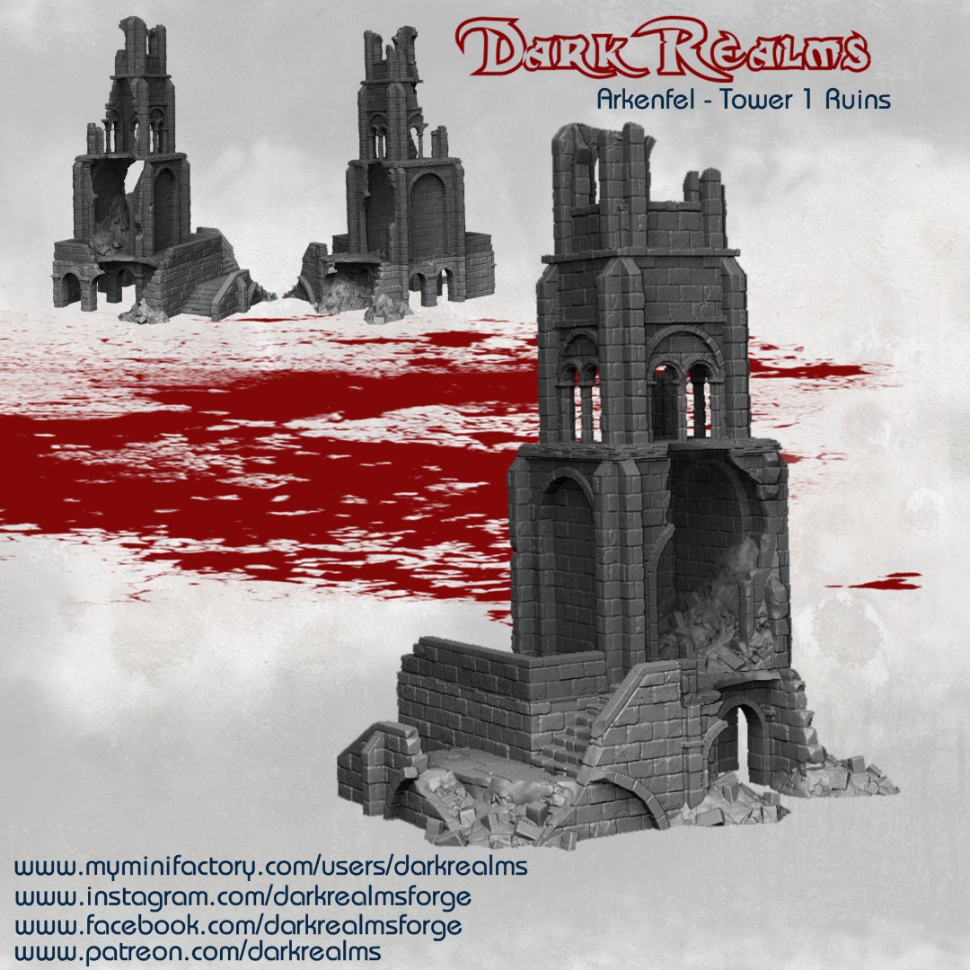 Arkenfel Bridge Ruins / Fantasy / DnD / D&D / retailer Pathfinder / / Dark Realms