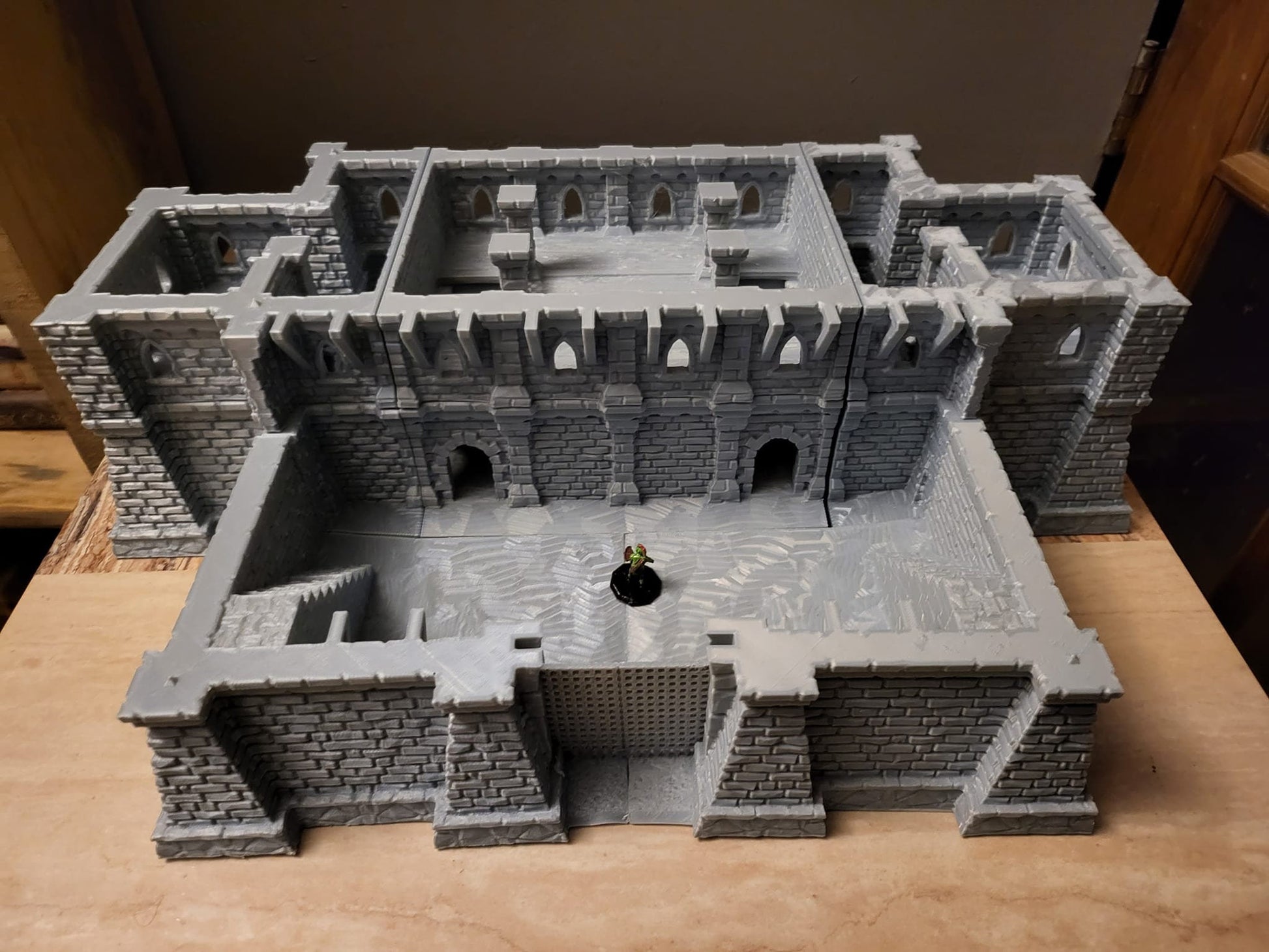 Fort Ulvheim for tabletop wargaming with detailed fortified walls, defensive towers, and buildings. Ideal for strategic battles, fortress sieges, and immersive RPG scenarios in games like Warhammer, D&D, Pathfinder, and historical sieges.