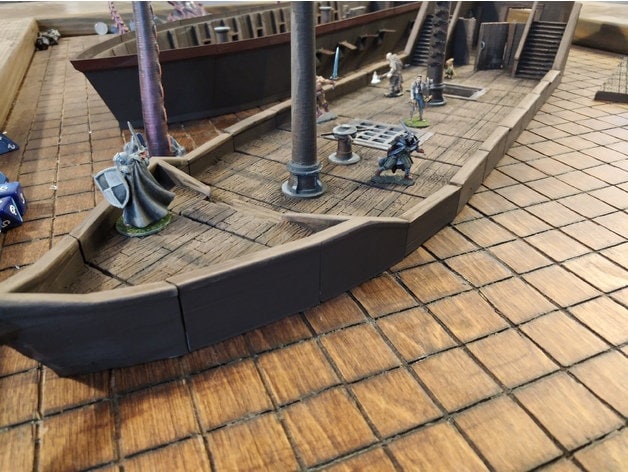 Game Board, Ship, Pirate SHip, Cargo Ship, Shipping Vessel, Seaport, Harbor ship, DND Terrain, DND Miniatures, gaming terrain, Pirate, 28mm Terrain, Pirate vessel, Pirate Terrain, Pirate merchant, Merchant ship, Village, Jack Sparrow, carrack, boat