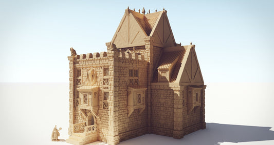 Drennheim Town Hall - 28mm Terrain - Warhammer - Dungeons and Dragons - 28mm Terrain - warhammer terrain