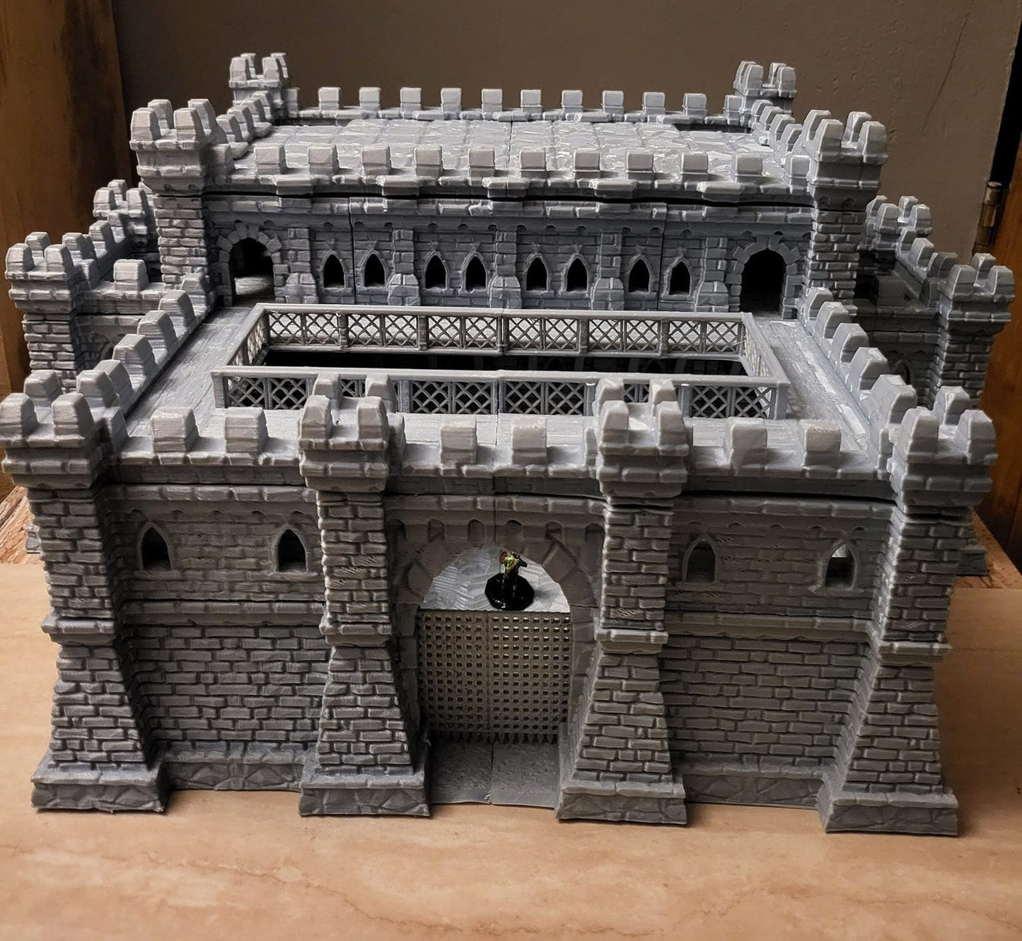 Fort Ulvheim for tabletop wargaming with detailed fortified walls, defensive towers, and buildings. Ideal for strategic battles, fortress sieges, and immersive RPG scenarios in games like Warhammer, D&D, Pathfinder, and historical sieges.