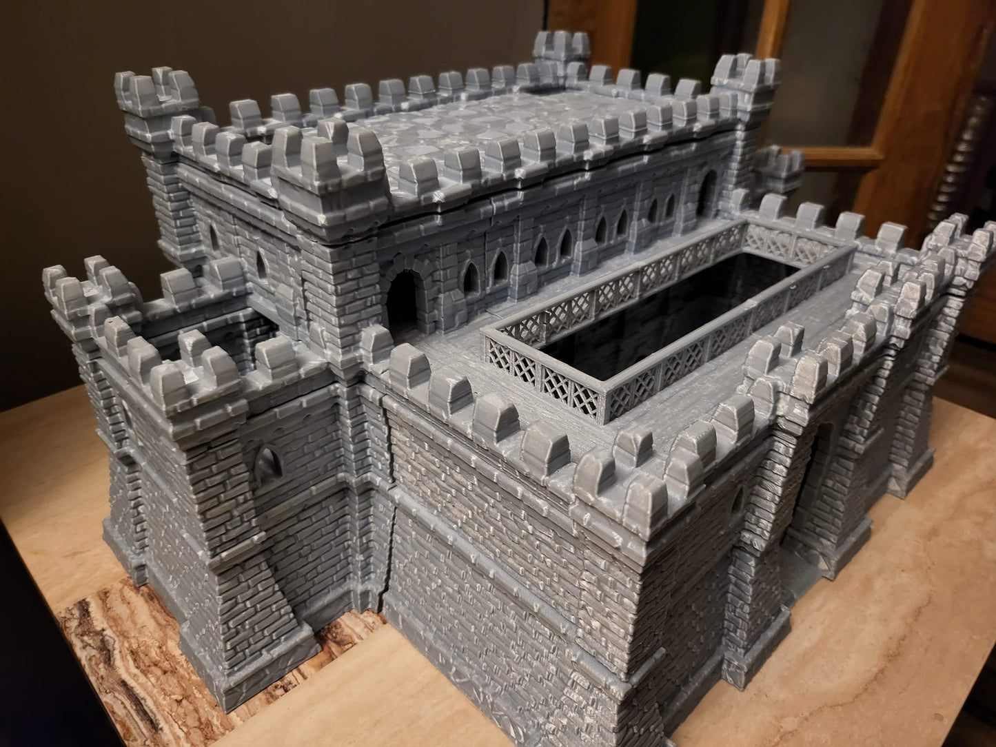 Fort Ulvheim for tabletop wargaming with detailed fortified walls, defensive towers, and buildings. Ideal for strategic battles, fortress sieges, and immersive RPG scenarios in games like Warhammer, D&D, Pathfinder, and historical sieges.