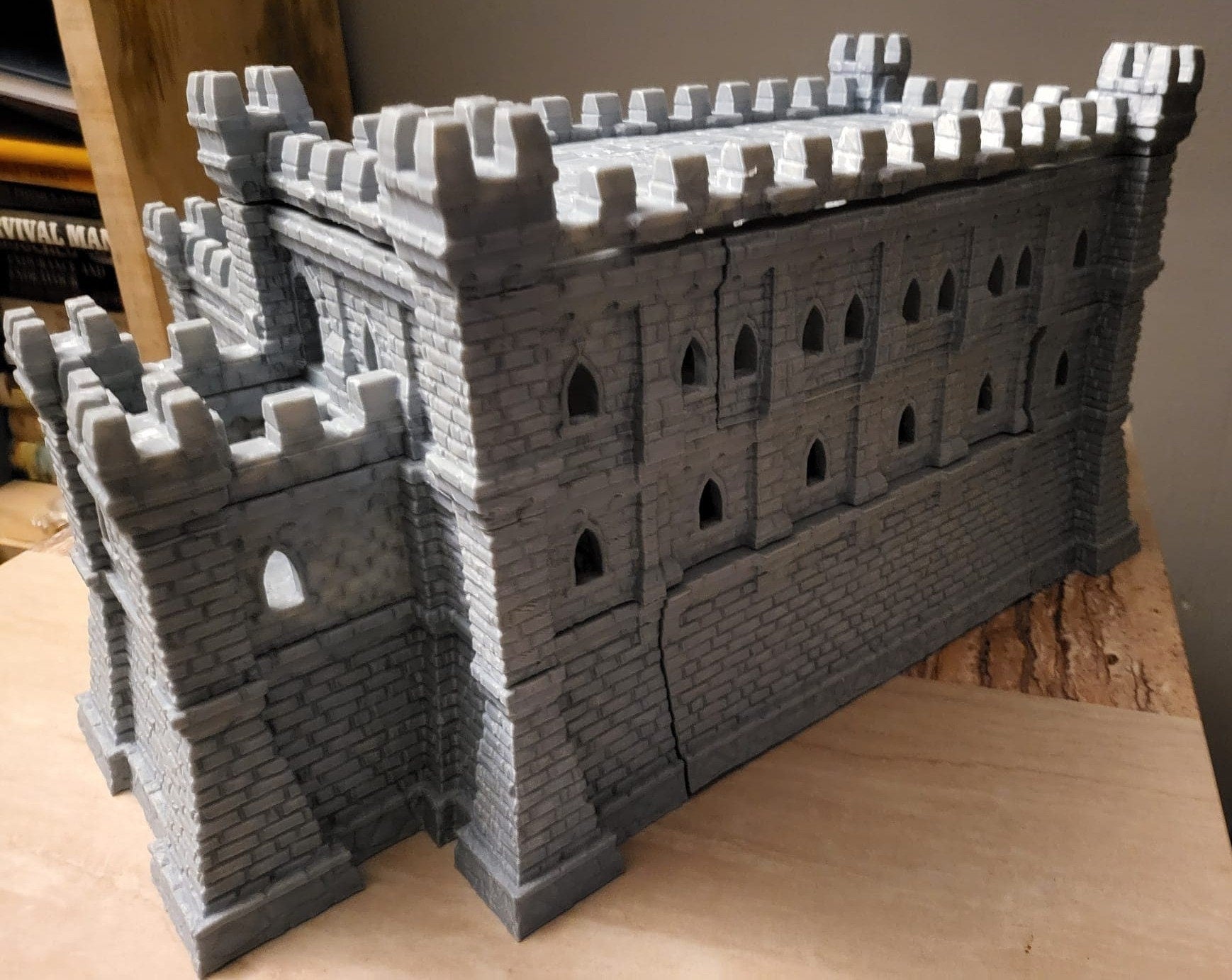 Fort Ulvheim for tabletop wargaming with detailed fortified walls, defensive towers, and buildings. Ideal for strategic battles, fortress sieges, and immersive RPG scenarios in games like Warhammer, D&D, Pathfinder, and historical sieges.