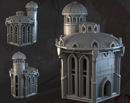 Dark Realms, Tower, Tower Ruins, Arkenfel, Tower or Sorrow, Warhammer, Dungeons and Dragons, Warhammer Terrain, gift, Terrain Gift, 28mm terrain, Tabletop Terrain, Atlantis