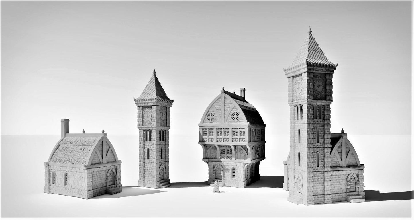 Drennheim, Mordheim, Trebuchet set, Defense Weapon, Clocktower, Inn, Dungeons and Dragons, Lord of the Rings, Tower, Ivory Tower, Tower Set, Osgiliath, Minas Tirith, Mordheim, Osgiliath, tabletop terrain, terrain, game table