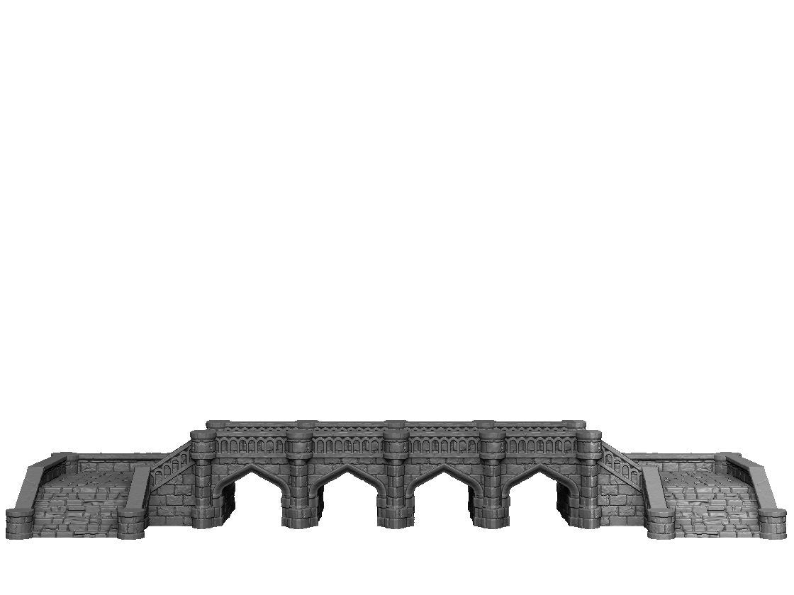 Stone Bridge - Modular - Scalable - Dark Realms 28mm - Warhammer - Dungeons and Dragons - 28mm Terrain - warhammer terrain