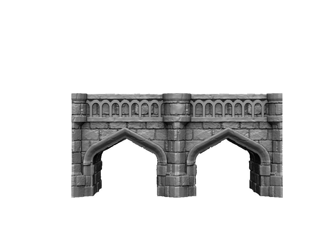 Stone Bridge - Modular - Scalable - Dark Realms 28mm - Warhammer - Dungeons and Dragons - 28mm Terrain - warhammer terrain