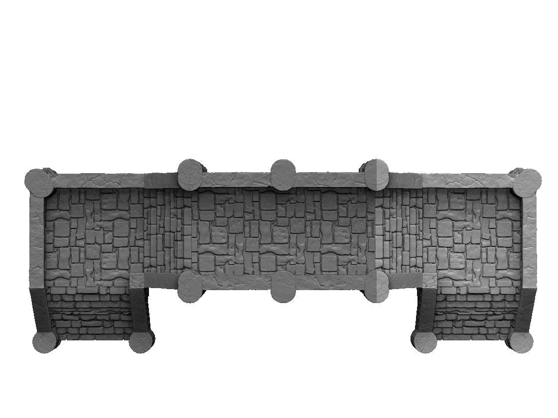 Stone Bridge - Modular - Scalable - Dark Realms 28mm - Warhammer - Dungeons and Dragons - 28mm Terrain - warhammer terrain