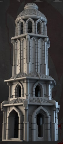 Dark Realms, Tower, Tower Ruins, Arkenfel, Tower or Sorrow, Warhammer, Dungeons and Dragons, Warhammer Terrain, gift, Terrain Gift, 28mm terrain, Tabletop Terrain, Atlantis