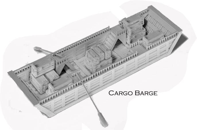 Ultimate Harbor Set - Docks - Boats - Rafts - Barges - Barrels - Crates- Sacks Bags - Dungeons n Dragons - 28mm Terrain - warhammer terrain