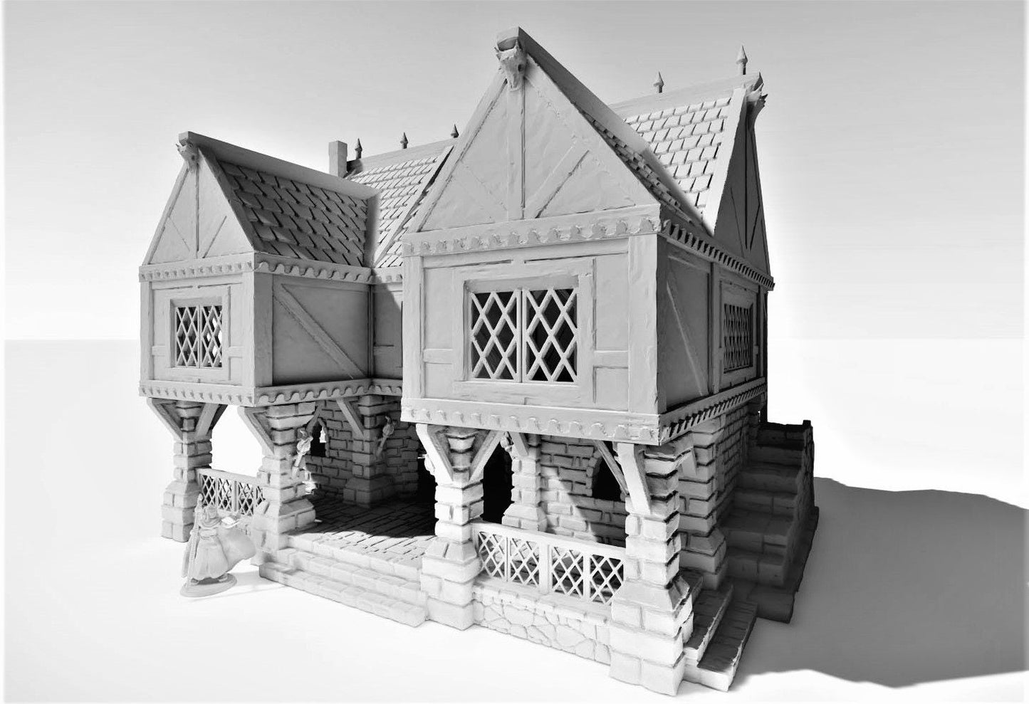 DnD Miniature, 40k Terrain, Train Terrain, Tabletop Town, Tabletop Game, Dnd Table, DND Terrain, DND Miniatures, gaming terrain, 28mm Castle, 28mm Terrain, warhammer, time keeper