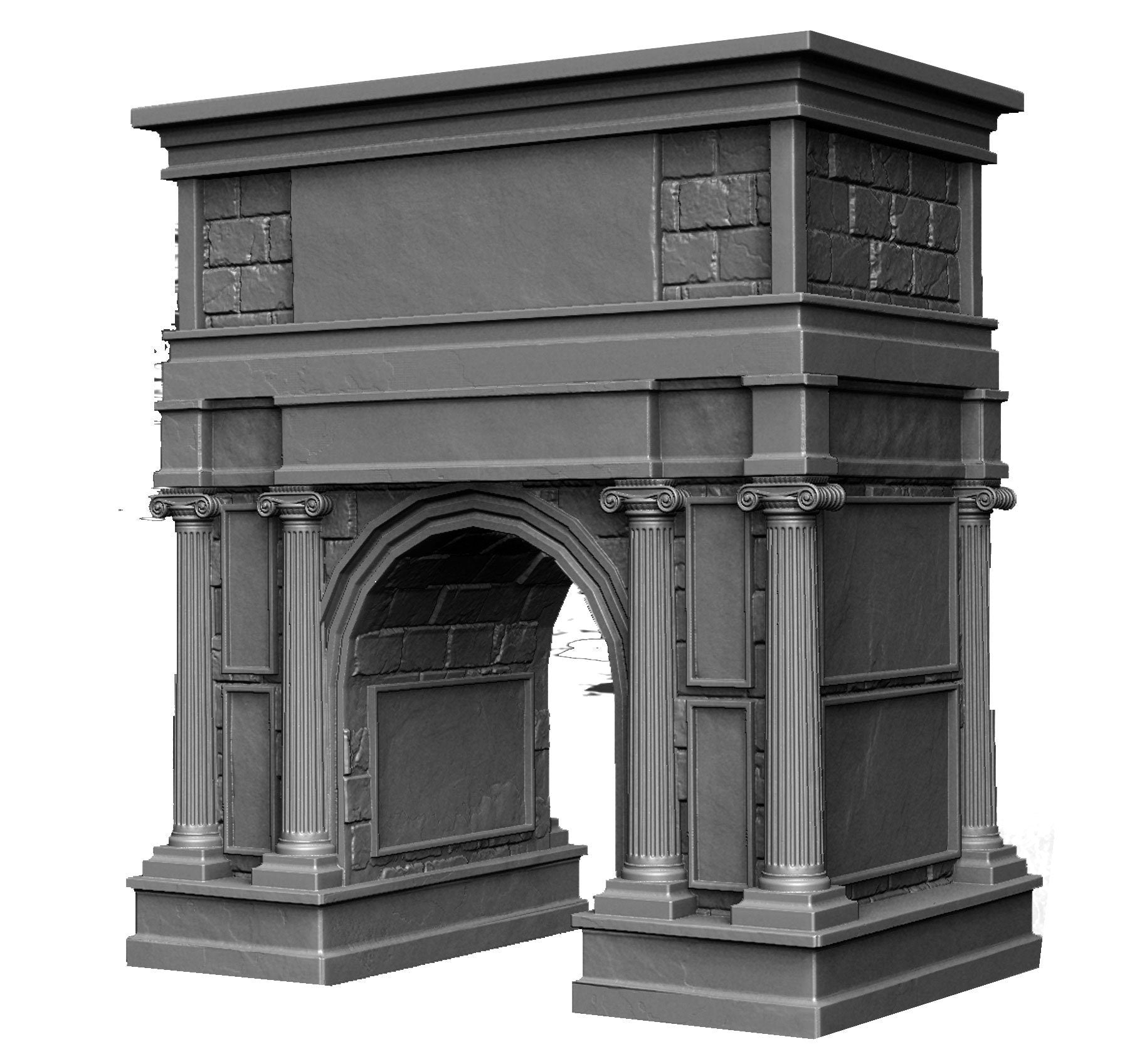 Triumphal Arch - City of Aeterna - Dark Realms - Warhammer - Dungeons and Dragons - 28mm Terrain - warhammer terrain - Pathfinder - AoS