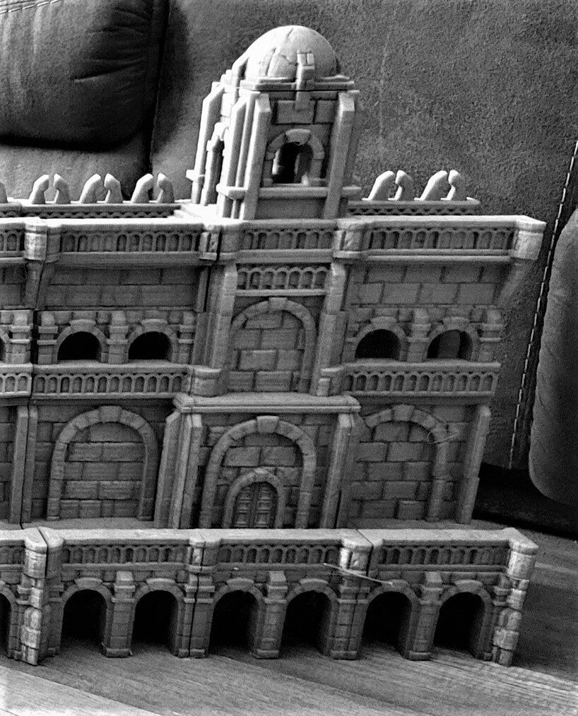 Wall Tower - Wall System - Straight Tower - Guard Tower - Dungeons and Dragons - 28mm Terrain - Warhammer terrain