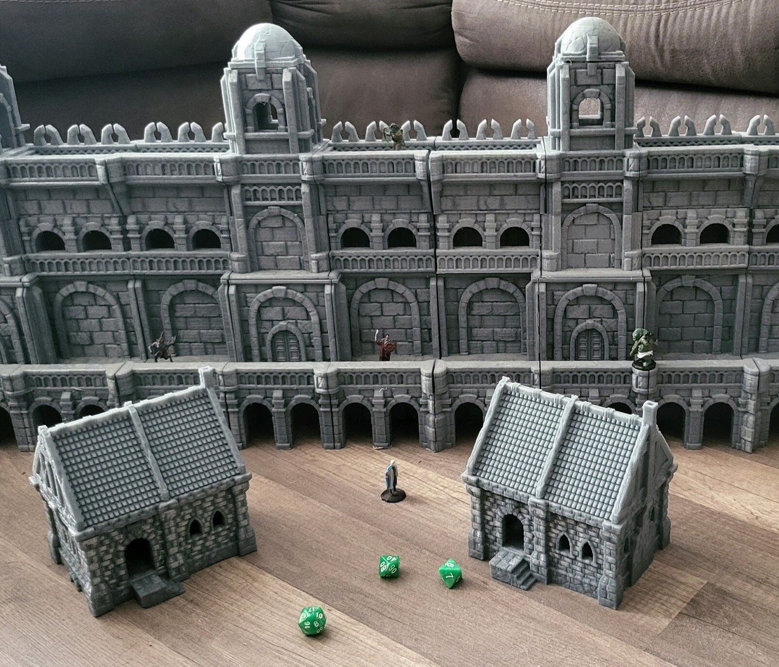 Wall Tower - Wall System - Straight Tower - Guard Tower - Dungeons and Dragons - 28mm Terrain - Warhammer terrain