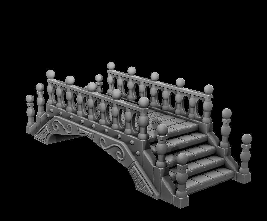 Small Bridge - Dungeons and Dragons - Terrain - Warhammer - 28mm