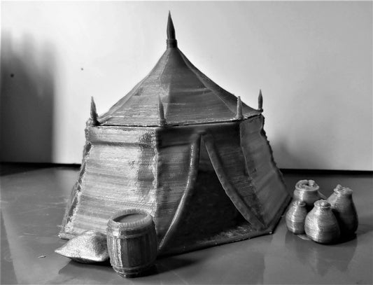 Meeting Tent - War Camp - Market Tent - Nomad Tent - Dungeons and Dragons - Pathfinder - - Market Terrain - Terrain - 28mm