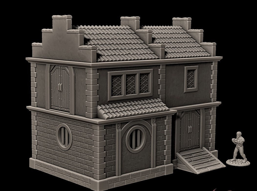 Storage, storehouse, Store, City Storage, Salmythia, tabletop terrain, Storage Terrain, Goods, Warehouse, Wares, Gaming,Christmas, Castle Terrain, wargaming, Dungeons and Dragons, Fantasy Terrain, Tabletop, Tabletop terrain, Tabletop RPG