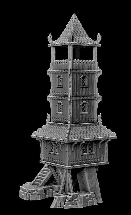 Lake District Tower House - Dungeons and Dragons - 32mm Terrain - Warhammer Terrain