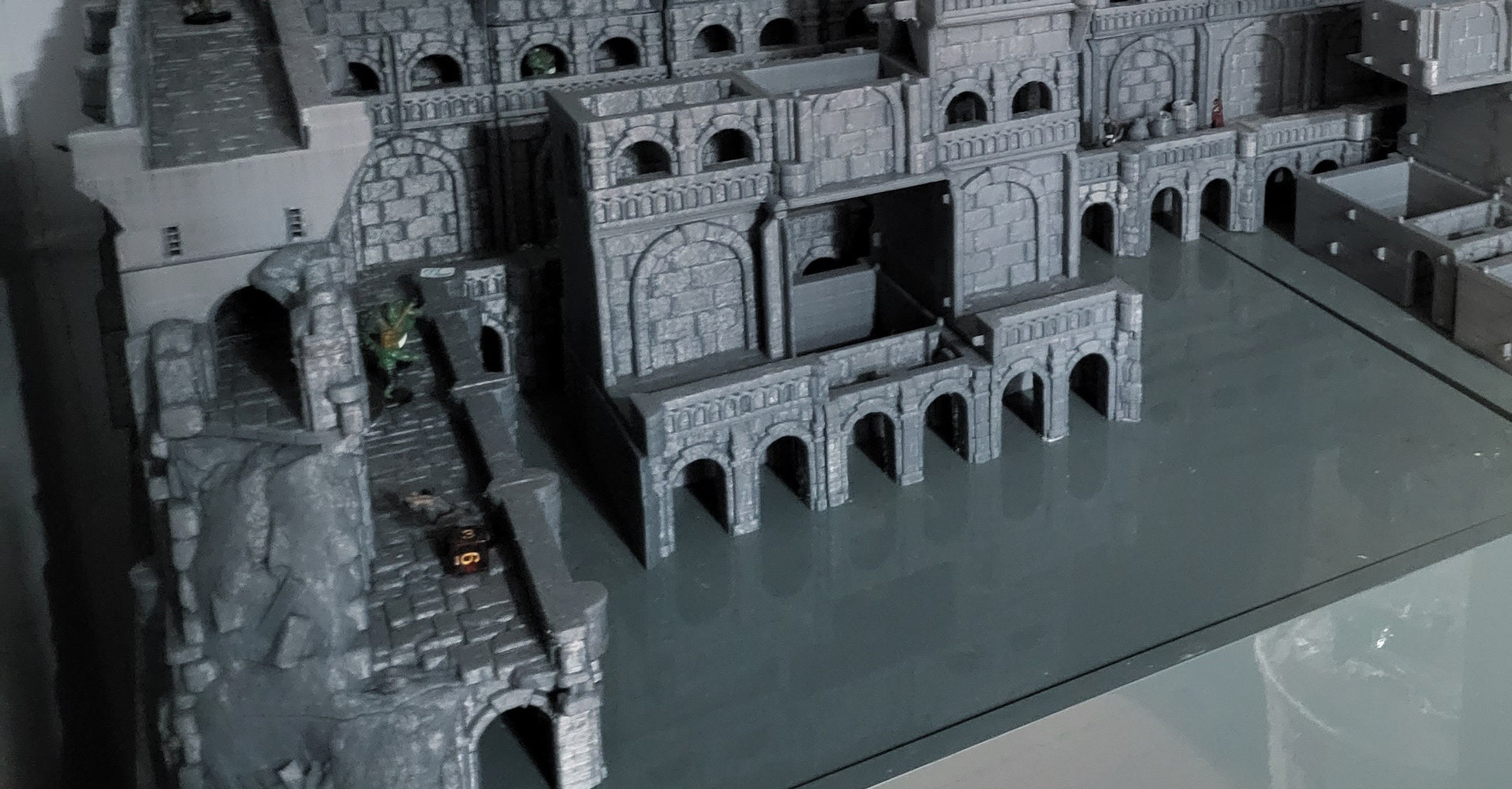 Dark Realms, Tower, Tower Ruins, Arkenfel, Warhammer, Dungeons and Dragons, Warhammer Terrain, gift, Terrain Gift, 28mm terrain, Tabletop Terrain, Walls, Wall Ends, Ruins, Wall End Ruins, Broken Wall, Ruined Wall, Wall, Crumbled Wall, walls, Gondor