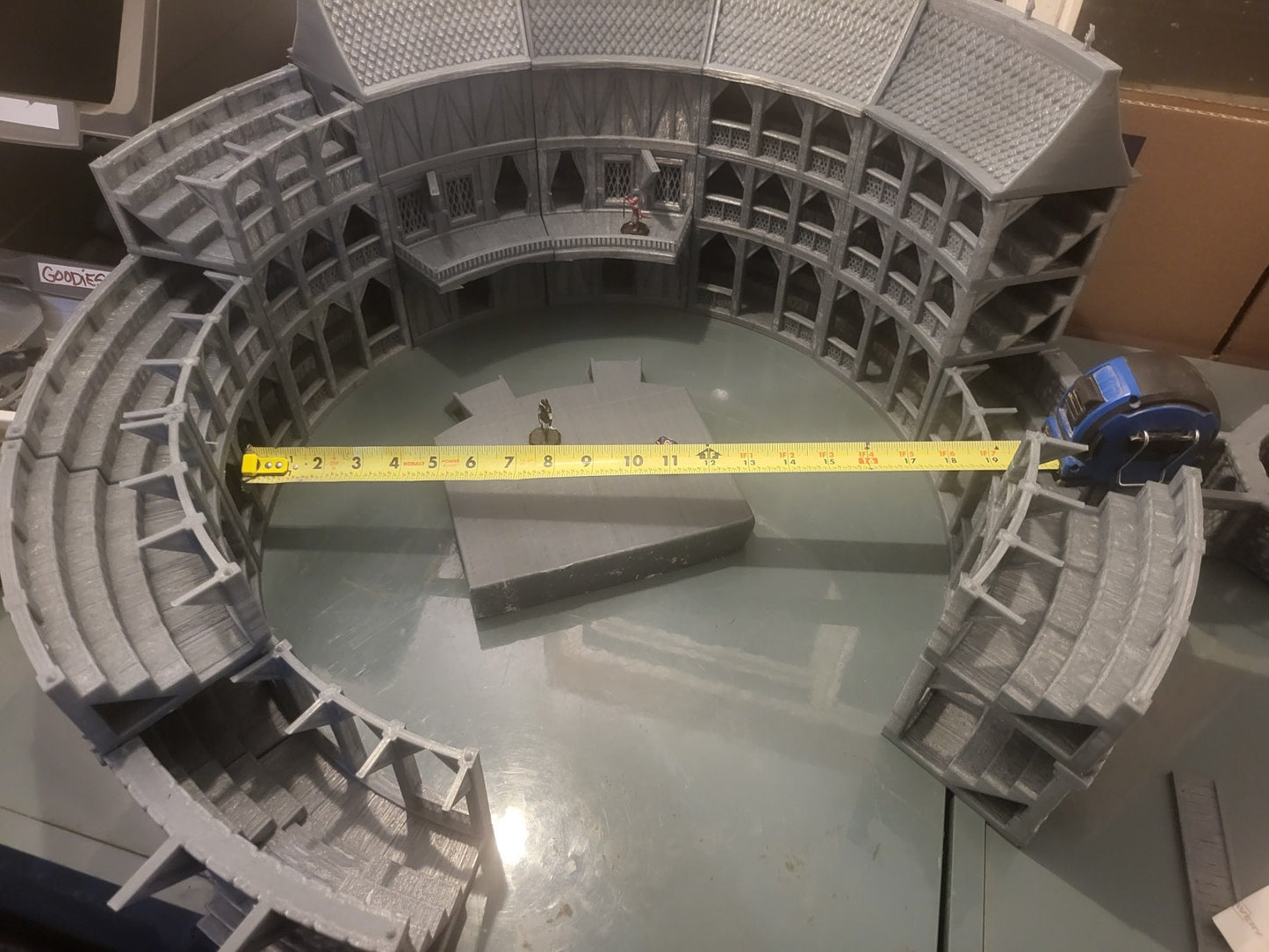 Greek Theater, Arena, Gladiator, Theater, Stage, Gladiator Arena, Coliseum, Fight pit, Thunderdome, Mad Max, Greek, Play, Terrain, Arena Terrain, Dungeons and Dragons, Warhammer, Warhammer Terrain, 32mm Terrain, Tolkien, Great Arena