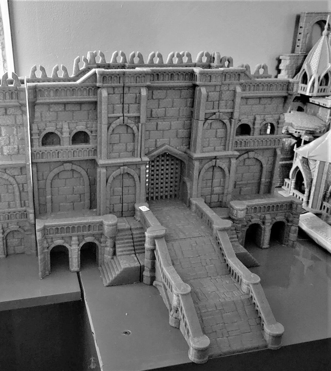 Tower, Tower Ruins, Drennheim, Wall System, Warhammer, Dungeons and Dragons, Warhammer Terrain, Terrain Gift, 28mm terrain, Tabletop Terrain, Defense, Walls, Gates, Gateway, Gate, Stronghold, castle, Castle Walls, Raid, Archer Towers, Dark Tower