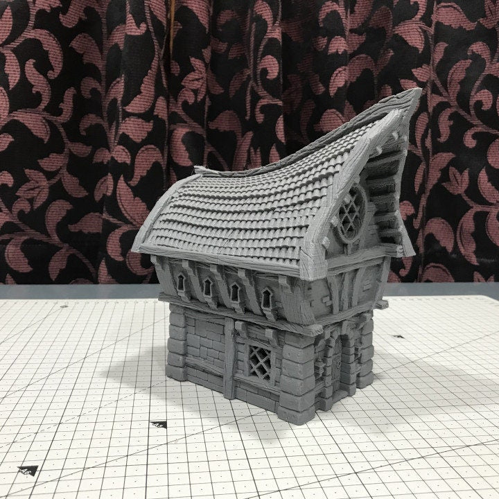 Lonkleg Hollow Small House, Dungeons and Dragons, Warhammer, 28mm Terrain, Tabletop, Tabletop Terrain