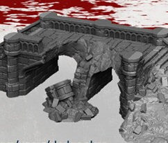 Arkenfel Bridge Ruins, modular Bridge Ruins, Dungeons and Dragons, Warhammer, Lotr