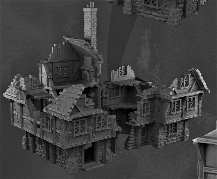 Barrenfall Manor Ruins - 28mm, Darkrealms