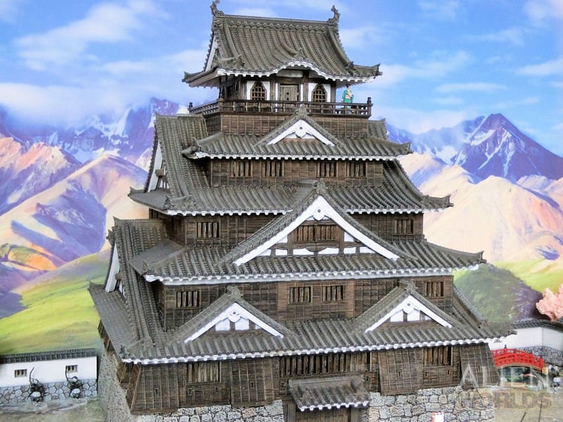 samurai, samurai Castle, ninja, japanese, japan, Dungeons and Dragons, Castle, palace, Castle Terrain, wargaming, Dungeons and Dragons, miniatures, 3D printed, Fantasy Inn, Fantasy Terrain, RPG Terrain, Age of Sigmar, Fantasy Village, Tabletop