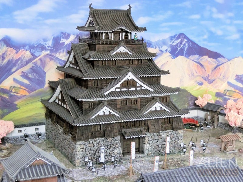 samurai, samurai Castle, ninja, japanese, japan, Dungeons and Dragons, Castle, palace, Castle Terrain, wargaming, Dungeons and Dragons, miniatures, 3D printed, Fantasy Inn, Fantasy Terrain, RPG Terrain, Age of Sigmar, Fantasy Village, Tabletop