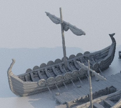 Small Viking Port - Ship Dock, Dock, Viking Dock Dungeons and Dragons