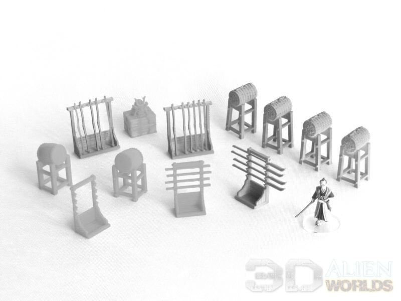 samurai, samurai Castle, ninja, japanese, japan, Dungeons and Dragons, Castle, palace, Castle Terrain, wargaming, Dungeons and Dragons, miniatures, 3D printed, Fantasy Inn, Fantasy Terrain, RPG Terrain, Age of Sigmar, Fantasy Village, Tabletop