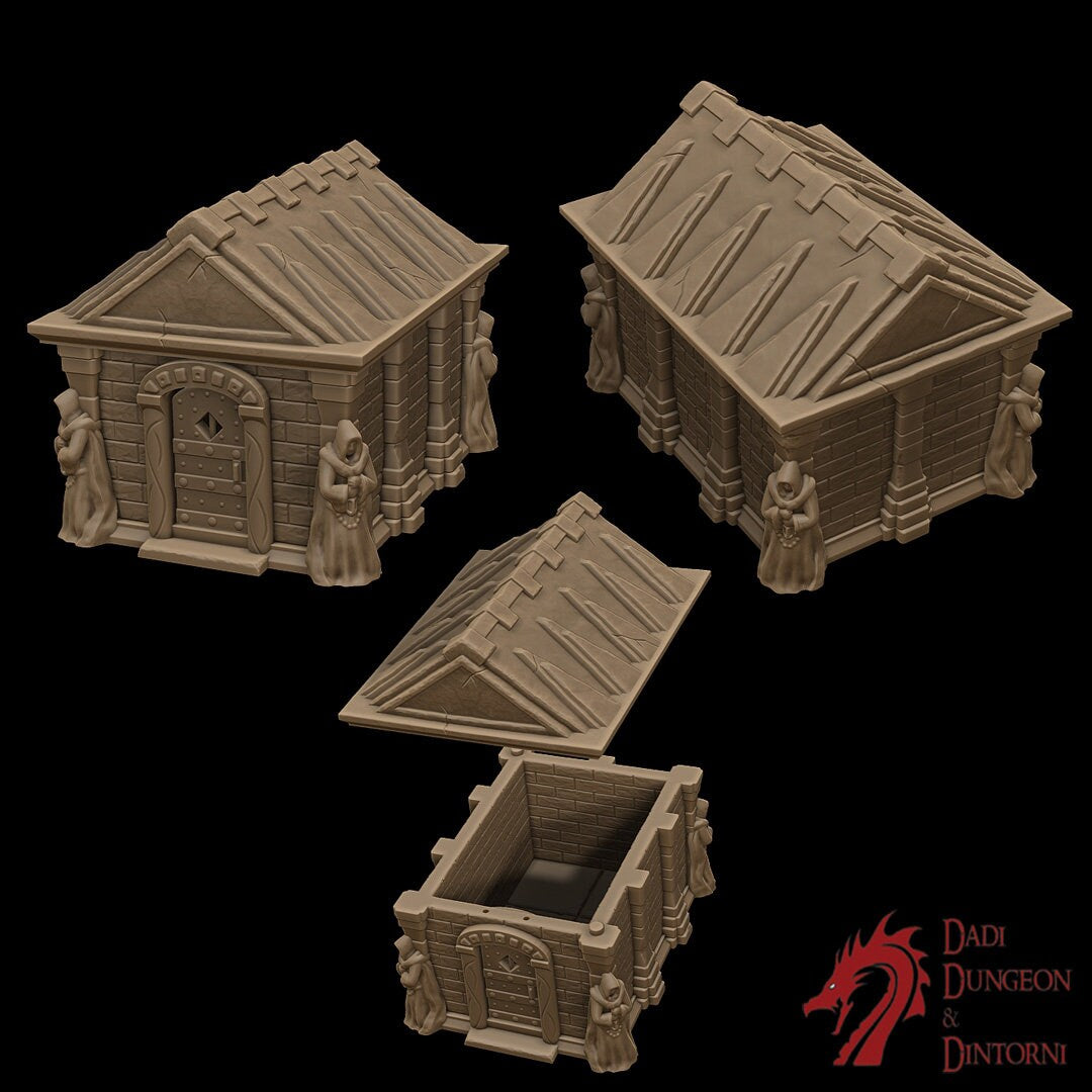 Salmystia Mausoleum Set, Mausoleum, Dungeons and Dragons, Terrain, Worship