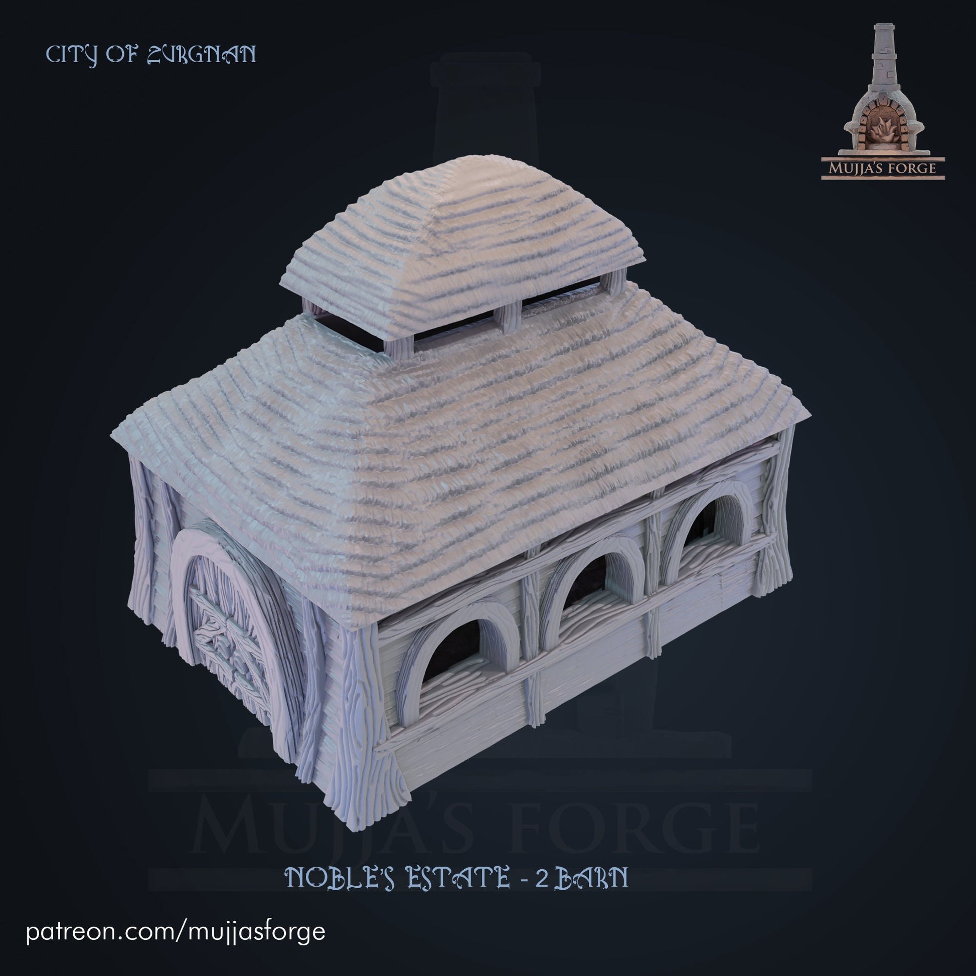 Zurgnan Barn, City of Zurgnan, Zurgnan Farm, Farm estate, noble estate, farm terrain, dungeons and dragons, 28mm terrain