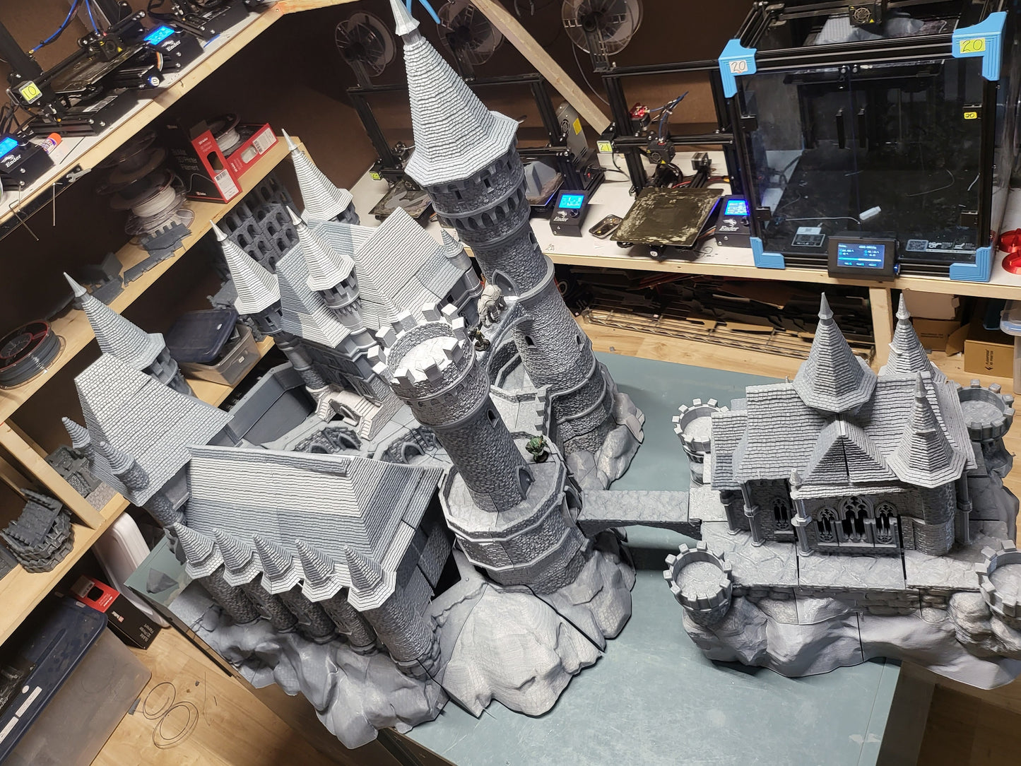 32mm Castle Dracul, Curse of Strahd, Castle Terrain, Castle Complex, Ravenloft, tabletop terrain, wargaming