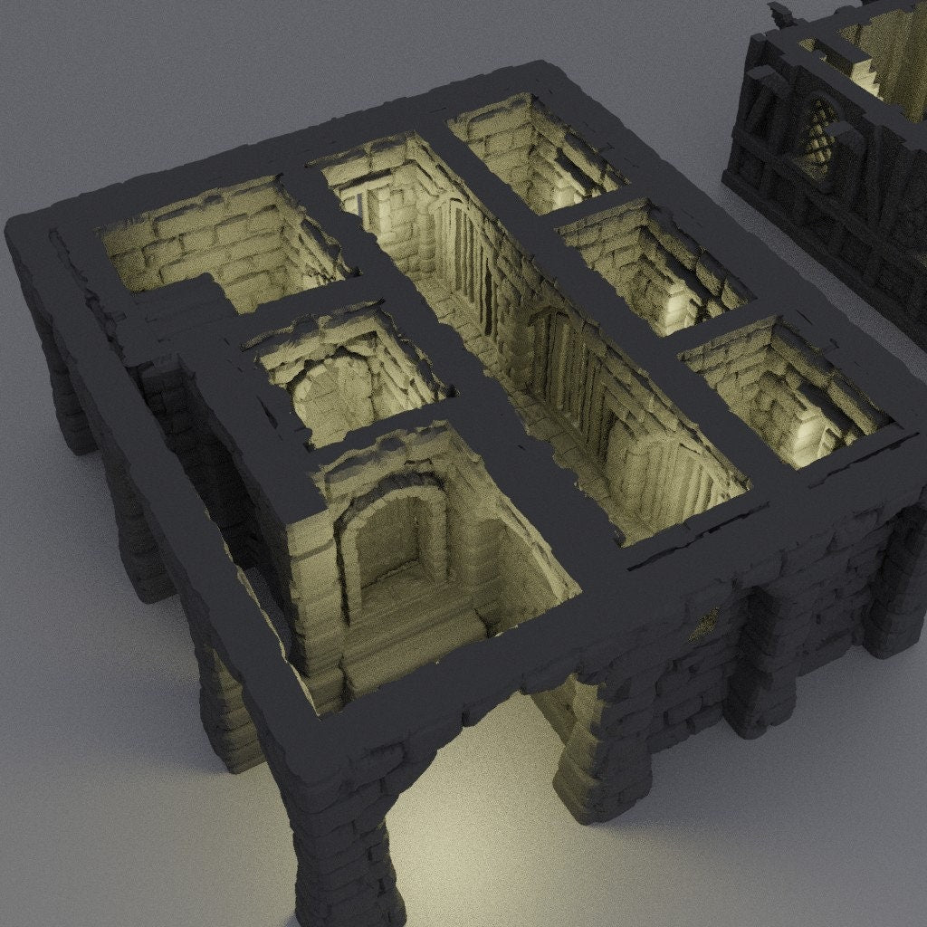 Village Prison, Prison, Cells, Jail, Penitentiary, wargaming, pow, dungeons and dragons, tabletop terrain, prison terrain, tabletop, 28mm Terrain, Death, treasure, gaming, fantasy, adventure, rpg, fantasy terrain, fantasy prison, jailhouse