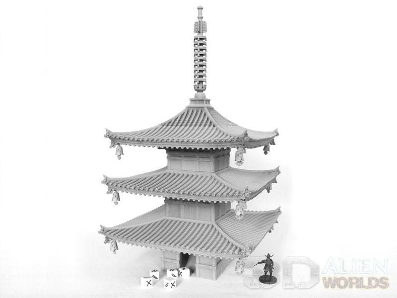 samurai, samurai Castle, ninja, japanese, japan, Dungeons and Dragons, Castle, palace, Castle Terrain, wargaming, Dungeons and Dragons, miniatures, 3D printed, Fantasy Inn, Fantasy Terrain, RPG Terrain, Age of Sigmar, Fantasy Village, Tabletop, bell