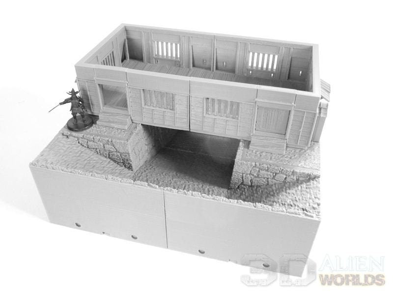 samurai, samurai Castle, ninja, japanese, japan, Dungeons and Dragons, Castle, palace, Castle Terrain, wargaming, Dungeons and Dragons, miniatures, 3D printed, Fantasy Inn, Fantasy Terrain, RPG Terrain, Age of Sigmar, Fantasy Village, Tabletop, bell