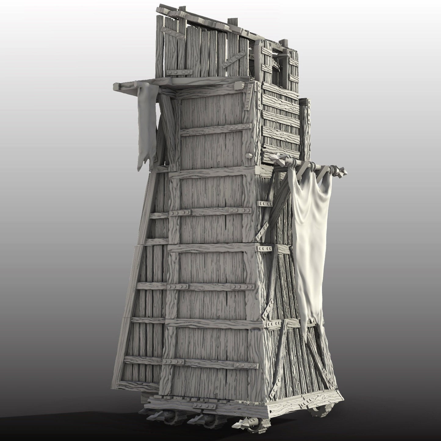 siege Tower, Siege, Wall Breeched, Wall, Breach, Wall Tower, Tower Wall, Siege terrain, Dungeons and Dragons, Wargaming, Wargame Terrain, Tabletop terrain, Tabletop