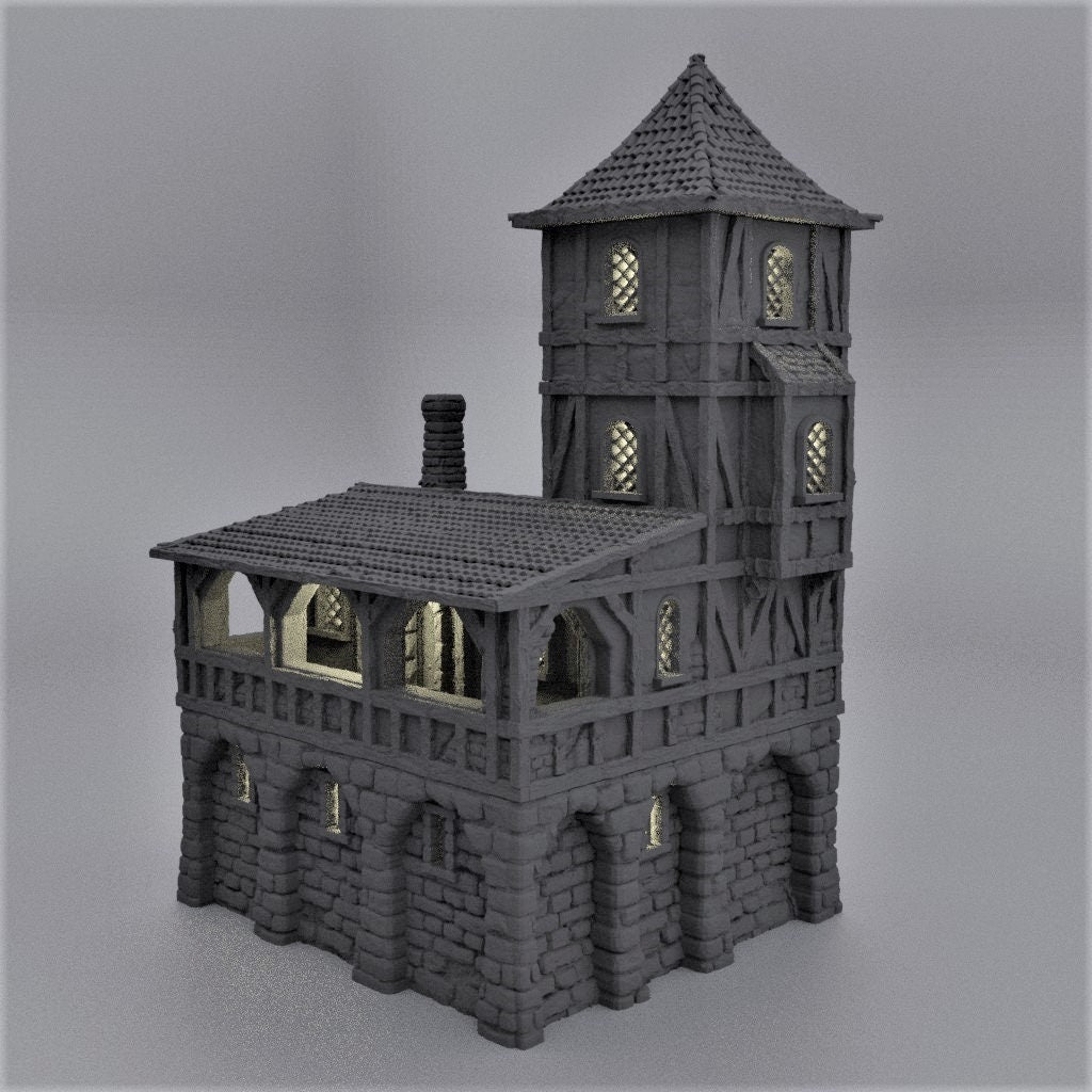 Village Prison, Prison, Cells, Jail, Penitentiary, wargaming, pow, dungeons and dragons, tabletop terrain, prison terrain, tabletop, 28mm Terrain, Death, treasure, gaming, fantasy, adventure, rpg, fantasy terrain, fantasy prison, jailhouse