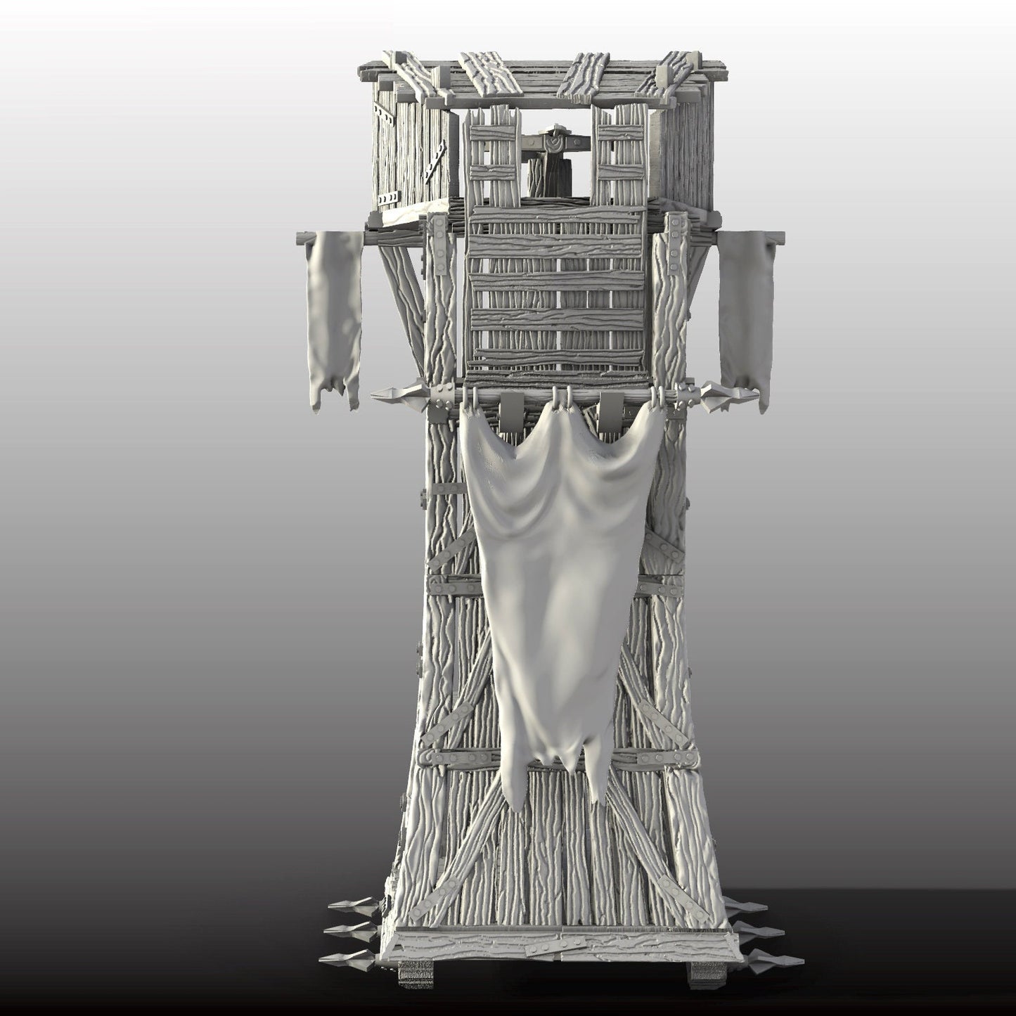 siege Tower, Siege, Wall Breeched, Wall, Breach, Wall Tower, Tower Wall, Siege terrain, Dungeons and Dragons, Wargaming, Wargame Terrain, Tabletop terrain, Tabletop