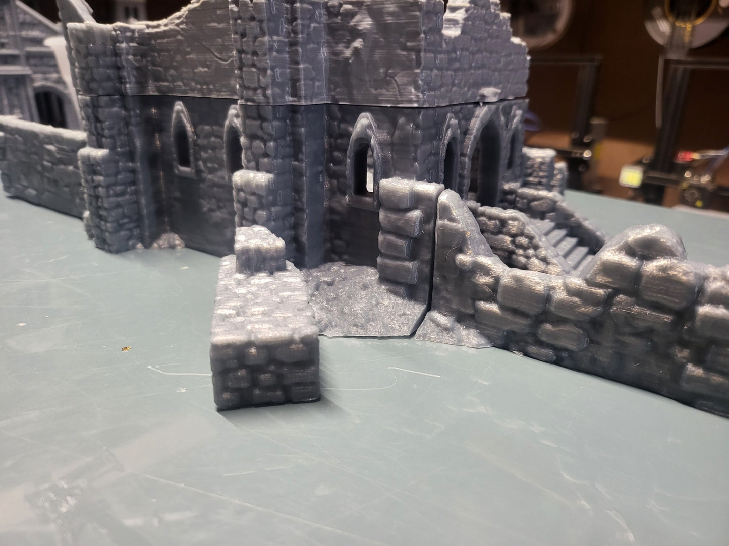 Monestary Ruins, Castle Dracul, 28mm Terrain, Curse of Strahd, Ravenloft, Vampire Ruins, 28mm Terrain