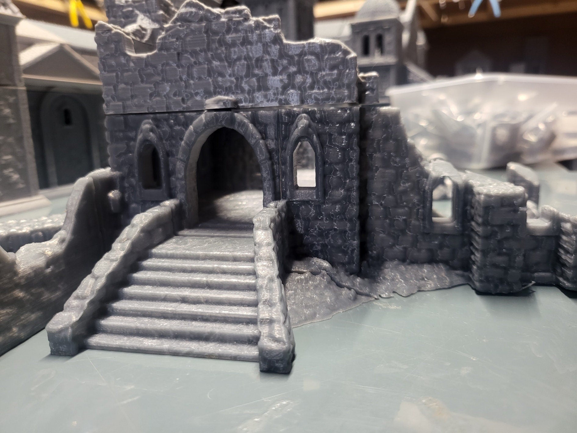 Monestary Ruins, Castle Dracul, 28mm Terrain, Curse of Strahd, Ravenloft, Vampire Ruins, 28mm Terrain