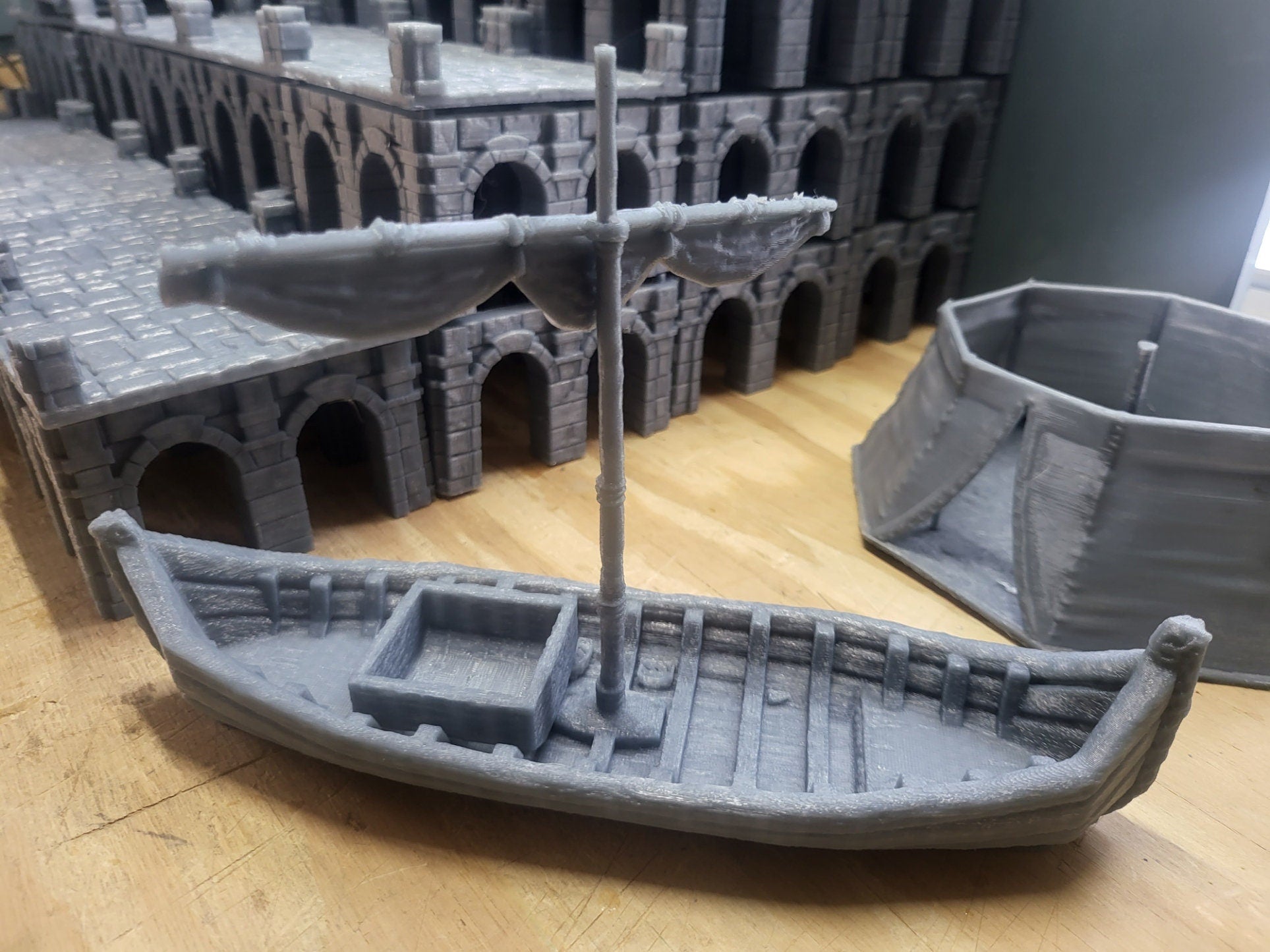 Small Viking Port - Ship Dock, Dock, Viking Dock Dungeons and Dragons