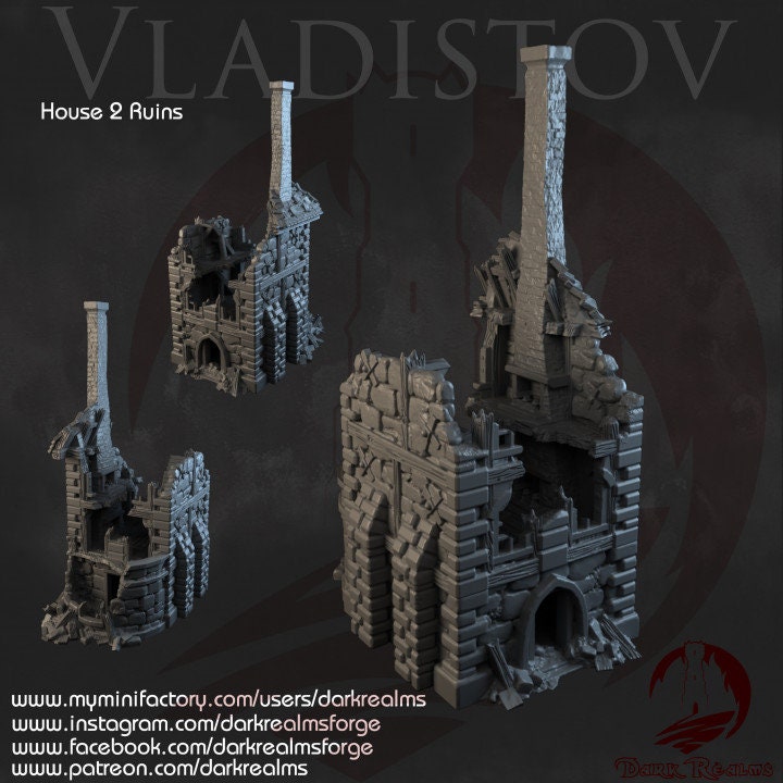 Ruins, Ruin terrain, War Terrain, Tower, Tower Ruins, Arkenfel, Tower or Sorrow, Warhammer, Dungeons and Dragons, Terrain Gift, Tabletop Terrain, curse of strahd, vampire town, Wargaming, RPG Terrain, Wargame Tabletop terrain, Tabletop. Odd, Gaming