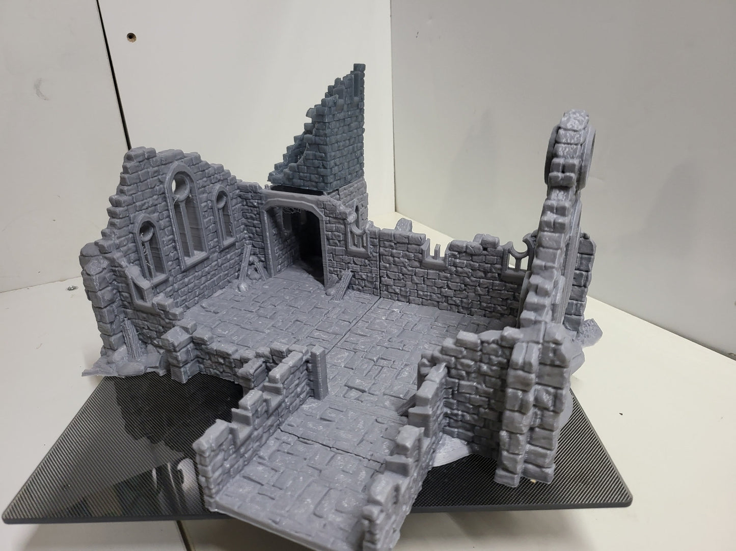 Ruins, Church, Church Ruins, tabletop Ruins, Tabletop Terrain, Ruined Terrain, Castle ruins, ruin, game top ruin, tabletop games, wargaming, ruins terrain, terrain ruins, kasenport, osgiliath, battle ruin, rpg ruin, dungeons and dragons