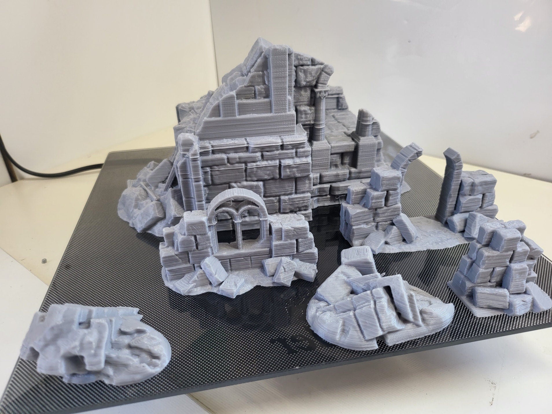 Arkenfel Hall Ruins / dnd / Fantasy / selling 28mm wargaming / Scenery / Tabletop / Miniature Terrain / 15mm / 28mm / 32mm / Dark Realms