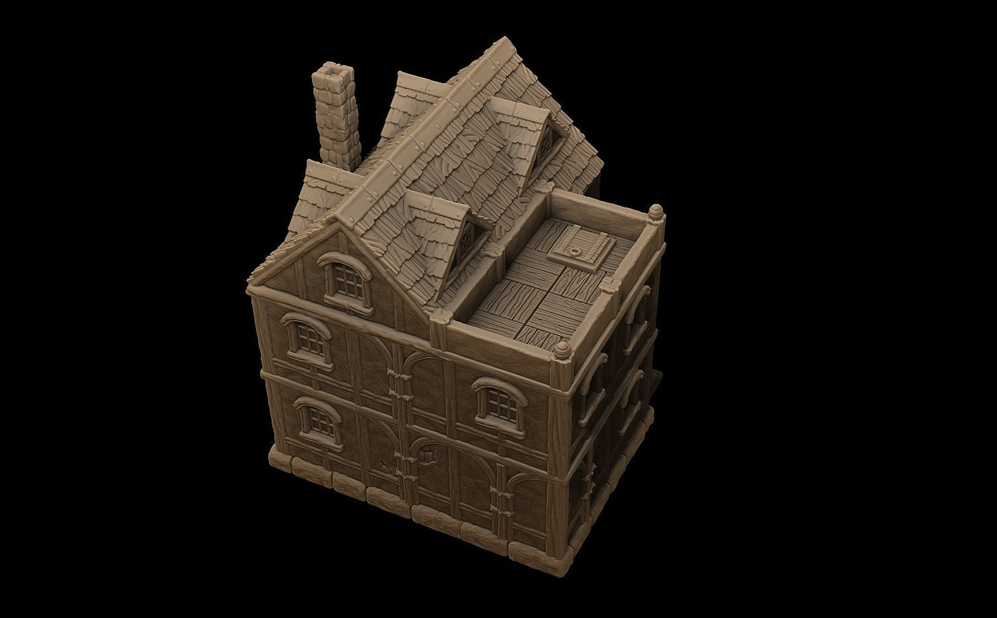 Noble House, Mayor House, Executive Mansion,Guard Tower, Guard, Tower, Watch Tower,Stormhill, city set, town set, House, Terrain, Tabletop, Tabletop Terrain, Tabletop Gaming, Dungeons and Dragons, Wargaming, DnD, D&D, city, tabletop games