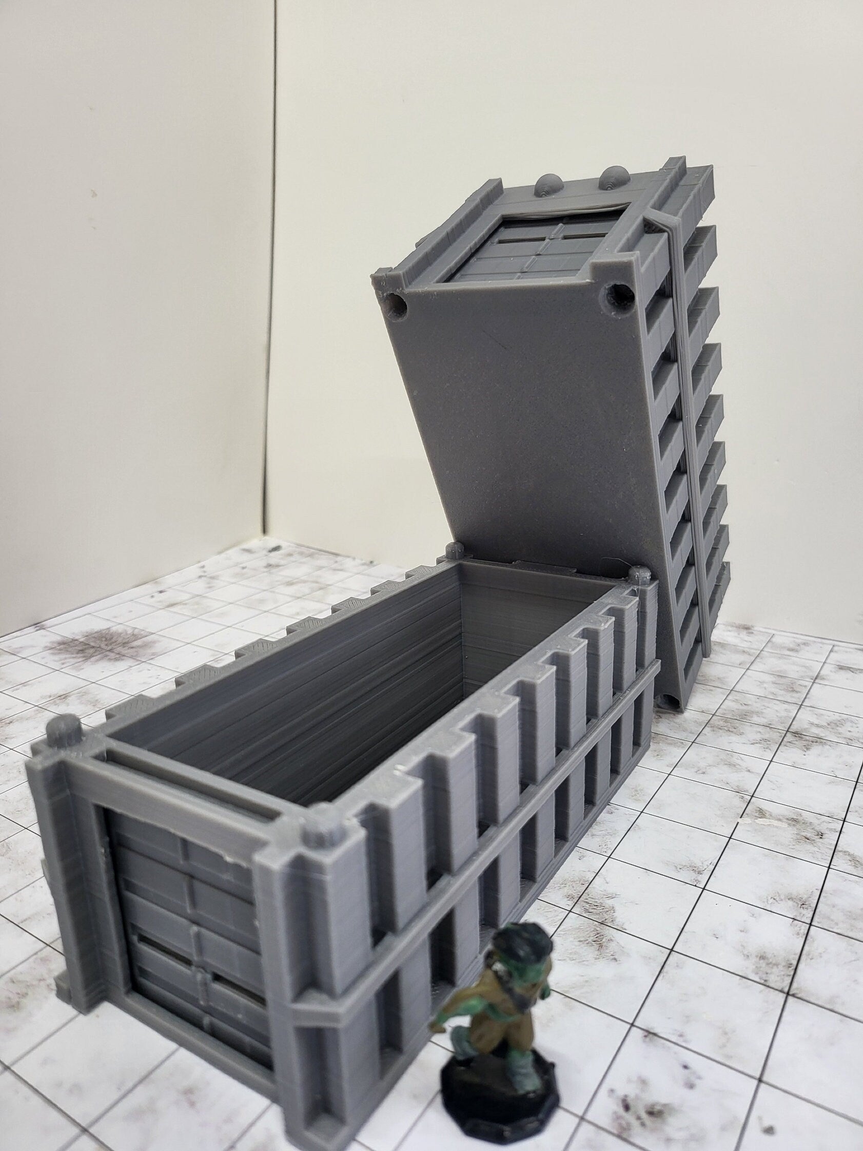 container, Shipping, shipping container, cargo ship, cargo box, seabox, storage, storage unit, wargaming, tabletop terrain, warhammer, shadowrun, industrial gaming, modern warfare