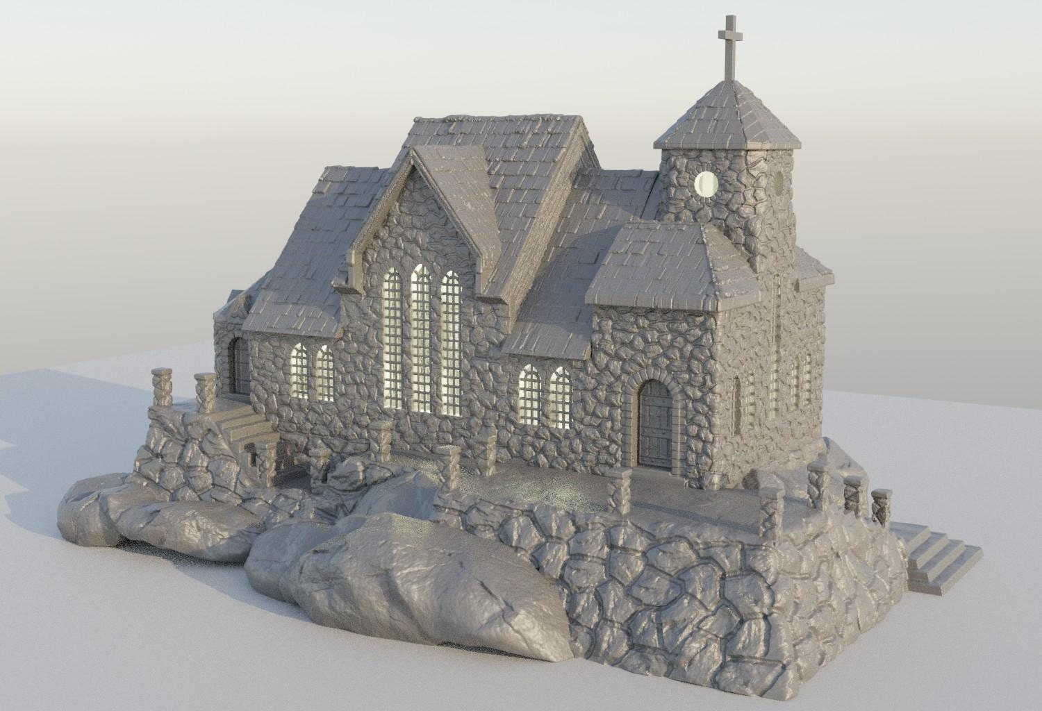 Wargaming, RPG Terrain, Gaming, church, worship, mountain, Wargame, Tabletop terrain, Tabletop, town, village, dungeons and dragons, terrain